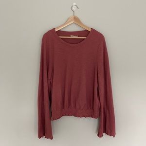 Madewell flare sleeve top